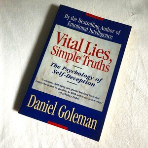 2/$30 'Vital Lies, Simple Truths' Psychology Softcover By Daniel Goleman